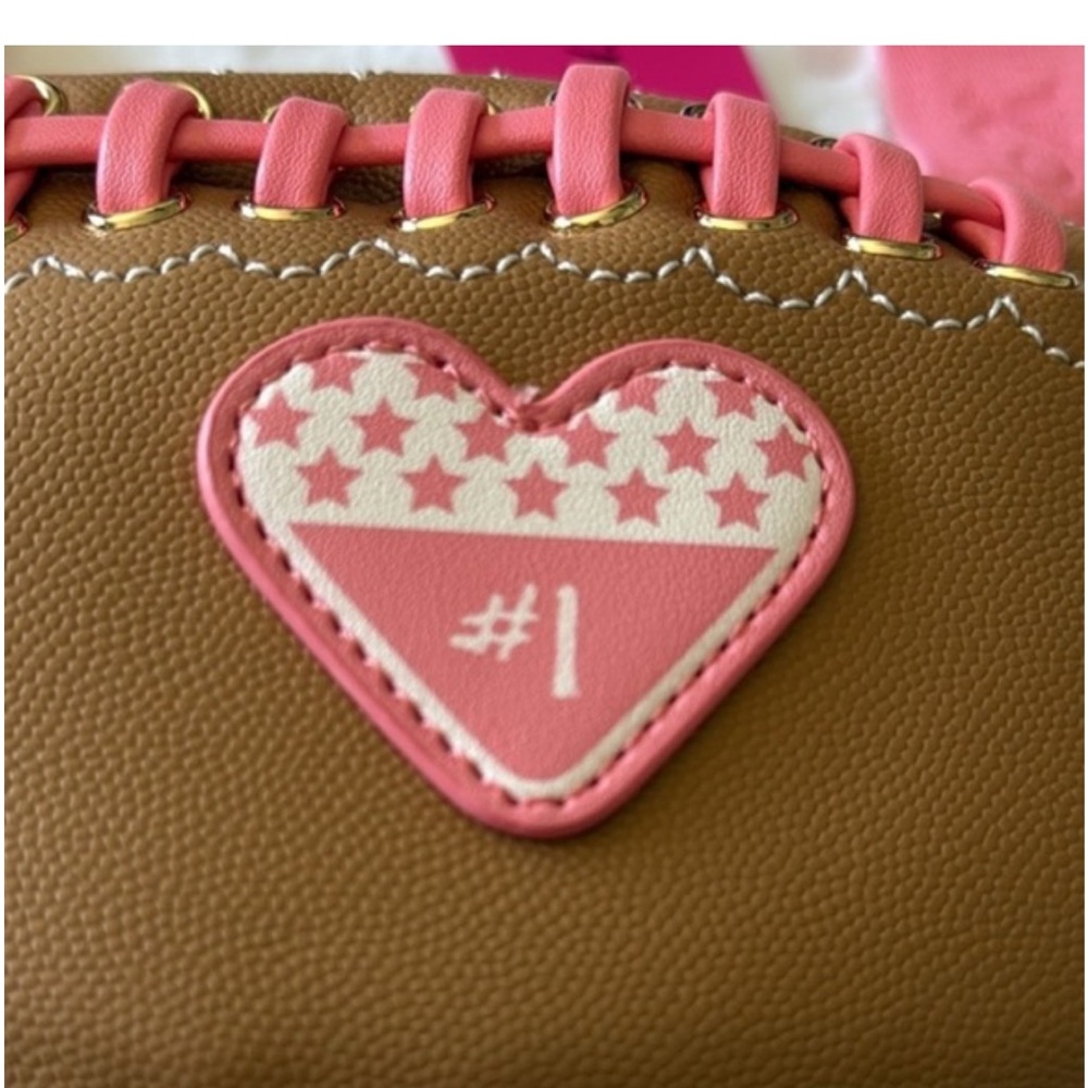 Betsey Johnson Kitsch XOTOSS Football Bag - Picture 7 of 11